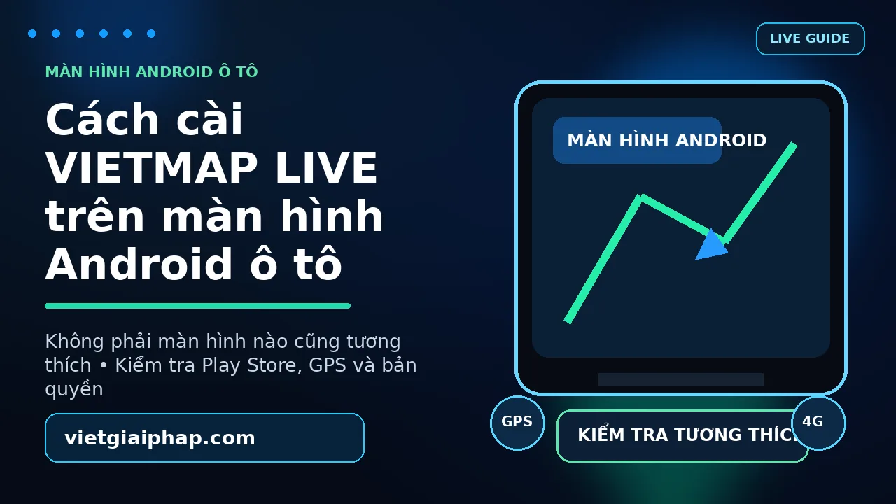 Cách cài VIETMAP LIVE trên màn hình Android ô tô
