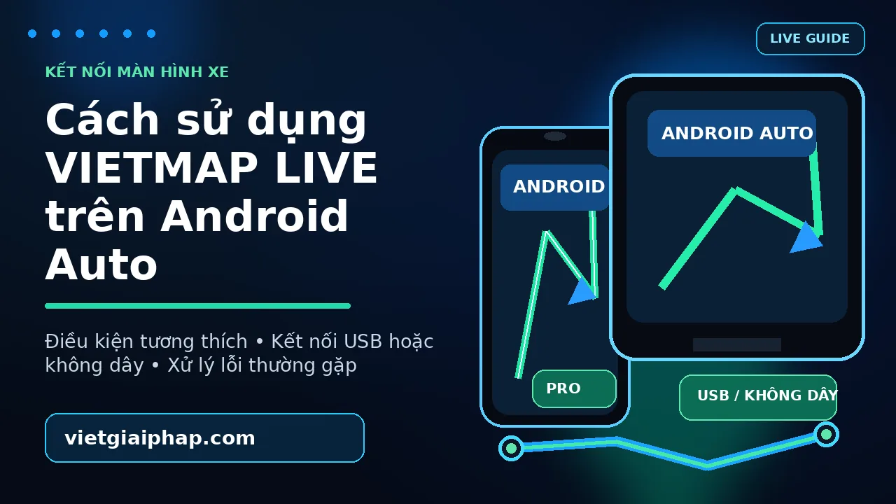 Cách sử dụng VIETMAP LIVE trên Android Auto