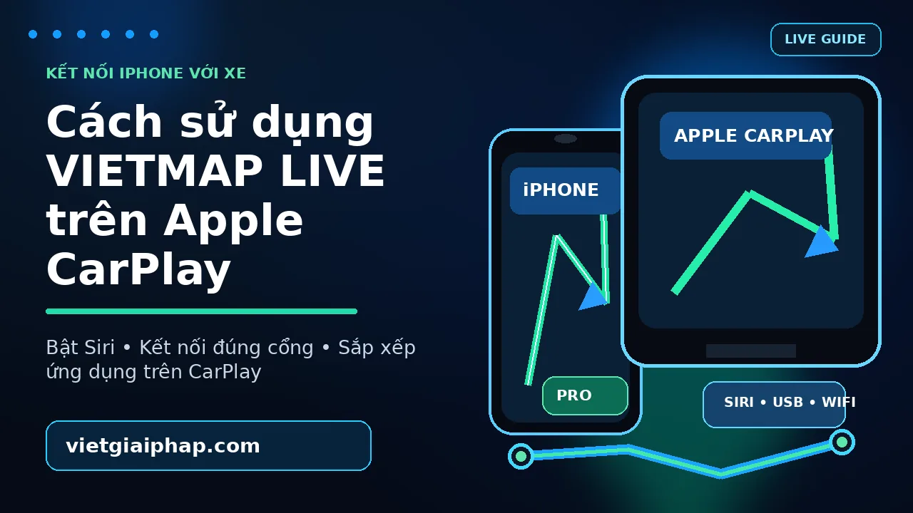 Cách sử dụng VIETMAP LIVE trên Apple CarPlay