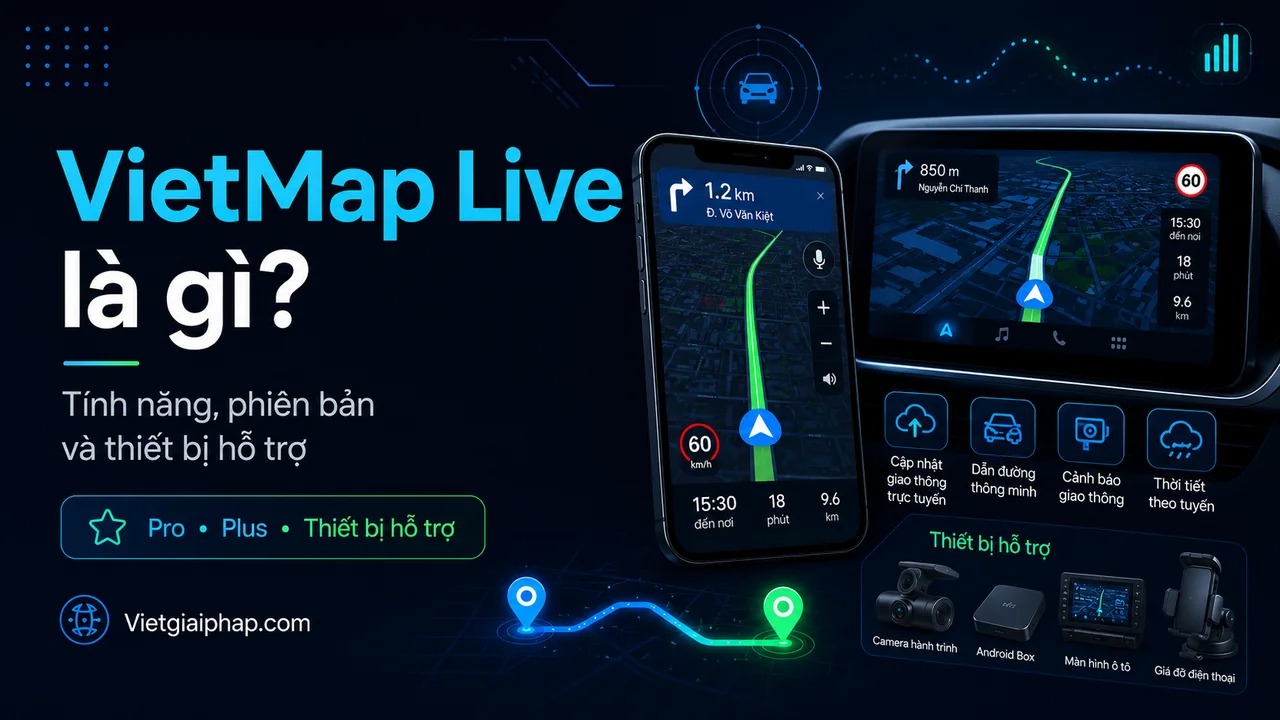 VIETMAP LIVE là gì? Tính năng, phiên bản và thiết bị